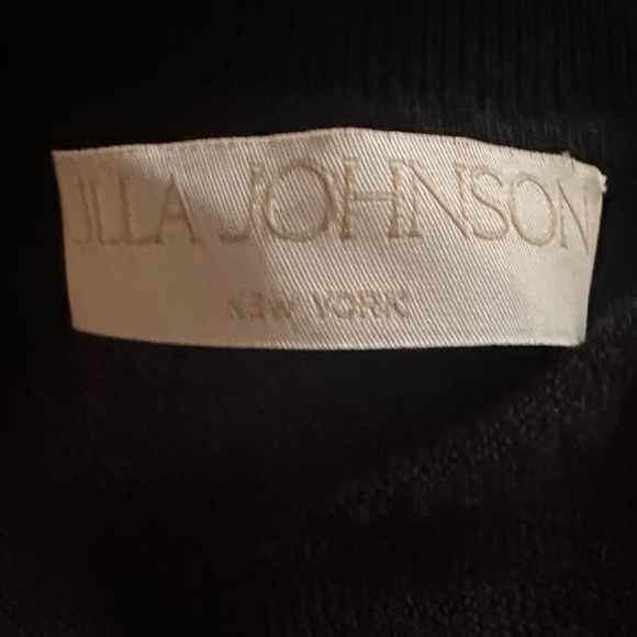 ULLA JOHNSON 
Liana Mix Media Balloon Sleeve Peplum Turtleneck - Picture 8 of 10